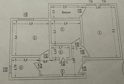 Apartament cu 2 camere decomandat în Balș - 1