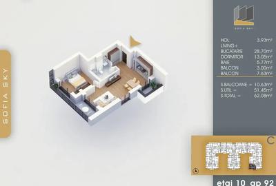 Apartament 2 camere – modern și bine amplasat 8 min M - 7