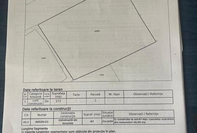 Teren intravilan de 273 mp, în 23 August - 2