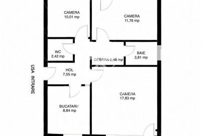 Apartament decomandat 3 camere, 2 bai, 2 balcoane, garaj, Zorilor - 15