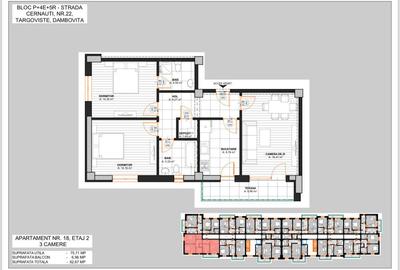 Apartament cu 3 camere în Central - 2