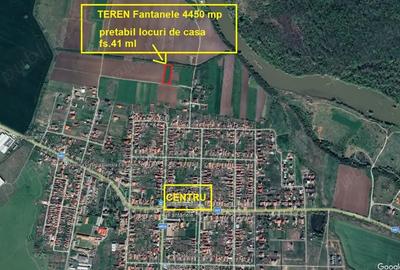 Teren pretabil locuri de casa Fantanele, 4450 mp fs.41 ml 56500 euro - 1