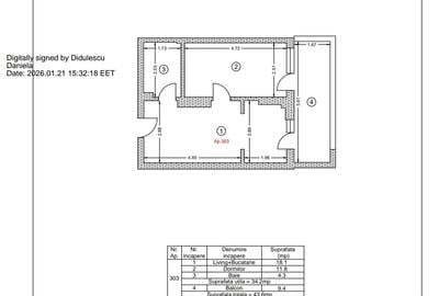 Apartament cu 2 camere decomandat în Berceni - 8