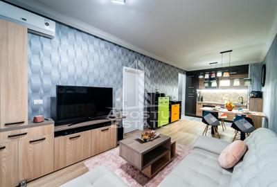 Apartament cu 2 camere semidecomandat, mobilat în UTA - 2