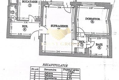 Apartament cu 2 camere decomandat în Banu Manta - 7