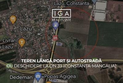 Teren langa port si autostrada cu deschidere la DN 39 (Constanta-Mangalia)