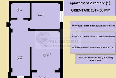 Apartament 2 camere nou de vanzare in Iasi Valea Lupului, decomandat - 2
