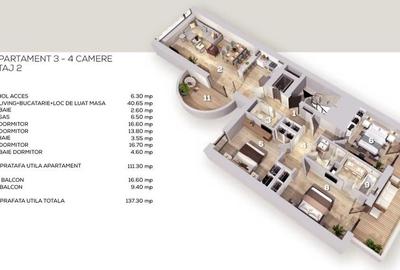 IMOBIL BOUTIQUE | 4 CAMERE || PARCARE INCLUSA || MOBILAT | AVIATORILOR - 28