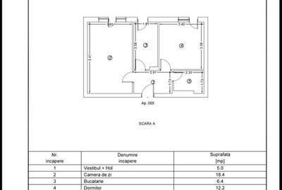 Apartament cu 2 camere decomandat în Ștefăneștii de Jos
