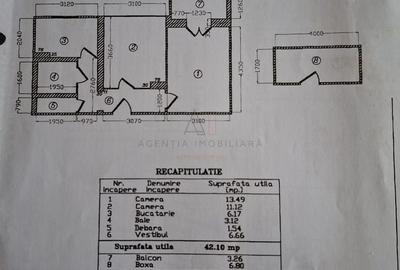 Chopin 2 camere/ 45,36 mp + Boxa / Decomandat - 21