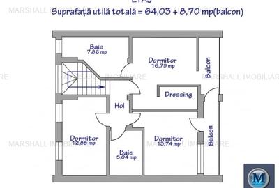 Vila cu 5 camere de vanzare in Bucov, 124.17 mp #15008 - 5