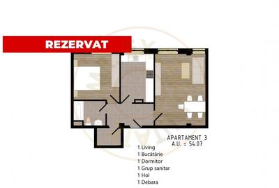 Apartament cu 2 camere decomandat în Central - 20