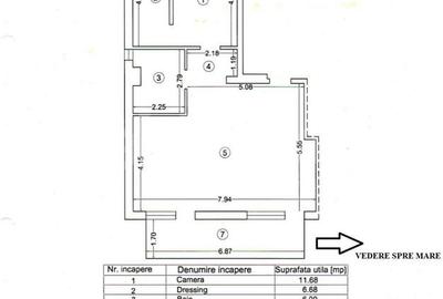 Apartament 2 camere cu vedere panoramica catre plaja - 8