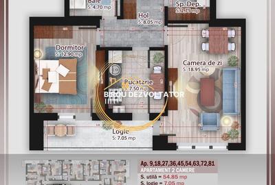Apartament cu 2 camere decomandat în Titan - 7