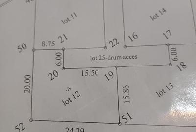 Teren Construcții intravilan de 414 mp, în Tărtășești - 1