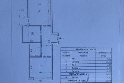 Apartament cu 2 camere decomandat în Exterior Vest