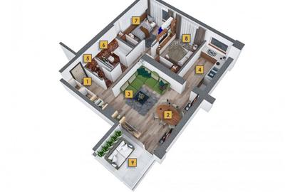 Apartament cu 3 camere decomandat în Floreasca - 2