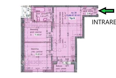 Apartament cu 3 camere decomandat în Aeroport - 7