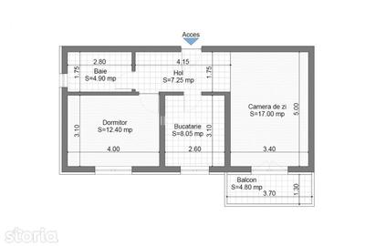 Apartament cu 2 camere în Valea Lupului - 6