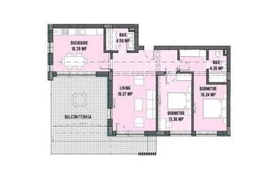 Apartament 3 camere, terasă 36mp, 2 Locuri de parcare - Zona Kamsas - 4