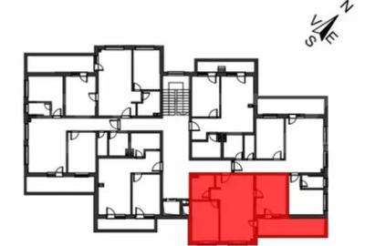 Apartament cu 3 camere semidecomandat în Florești - 1