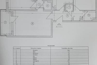 Apartament cu 3 camere decomandat în Central - 1