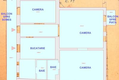 Apartament interbelic in zona Mihai Viteazul-103mp, et. 2/2 - 9