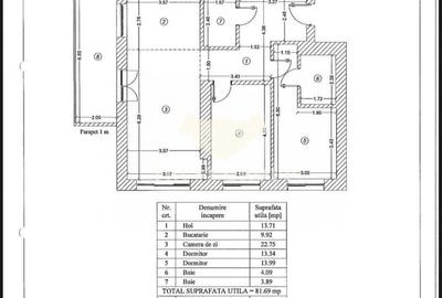 Apartament cu 3 camere decomandat, mobilat în Domenii - 19