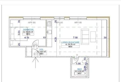 Ghencea-Apartament 2 camere-loc de parcare, bloc nou, mobilat, centrală termică - 4