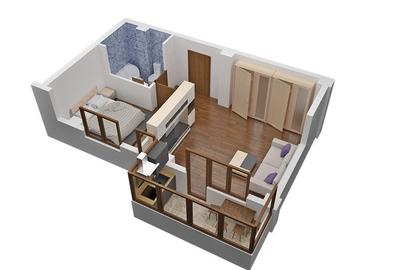 Apartament cu 2 camere decomandat în Militari