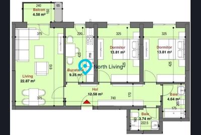 Apartament cu 3 camere decomandat, mobilat în Lujerului - 8