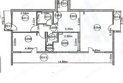 Apartament cu 3 camere decomandat în Central