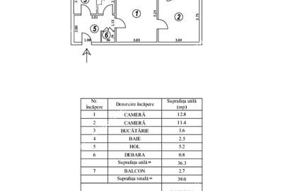 Apartament cu 2 camere semidecomandat în Micro 19 - 8