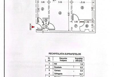 Apartament cu 2 camere semidecomandat în Vest - 3