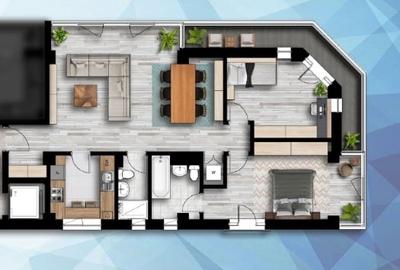 Apartament cu 3 camere semidecomandat în Tomis Plus - 3