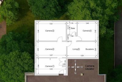 Apartament cu 4 camere decomandat în Est - 2