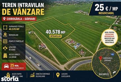 Teren de 40578 mp, în Ciorogârla