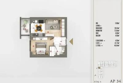 Apartament de 2 Camere | Gata de mutat â Theodor Pallady - 2