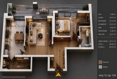 Apartament cu 2 camere decomandat în Theodor Pallady - 1