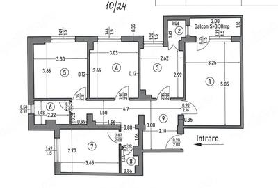 Apartament cu 4 camere decomandat în Ultracentral