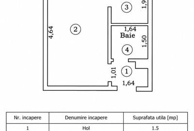 Garsonieră decomandată în Complex Studențesc