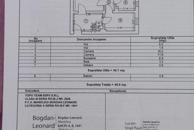 Apartament cu 2 camere circular în Groapa