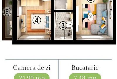 Apartament cu 2 camere în Sânpetru - 5