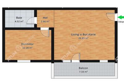 Apartament cu 2 camere decomandat, mobilat în Hipodrom 3 - 8
