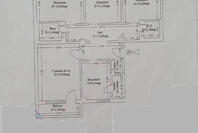 Apartament cu 4 camere decomandat în Inel I