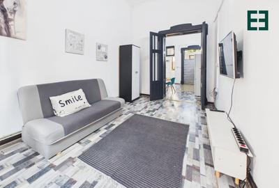 Apartament cu 2 camere semidecomandat, mobilat în Central