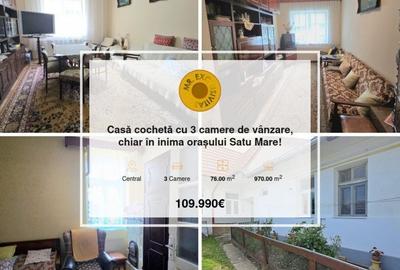 Casă individuală cu 3 camere cu Canalizare în Central