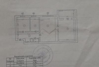 Apartament cu 2 camere nedecomandat în Tătărași