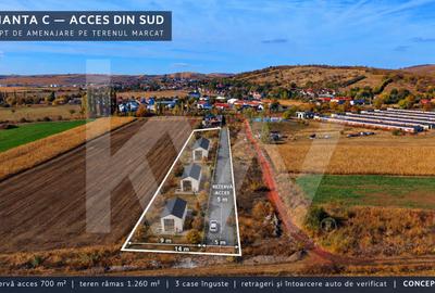 Teren Construcții intravilan de 2000 mp, în Viile Sibiului