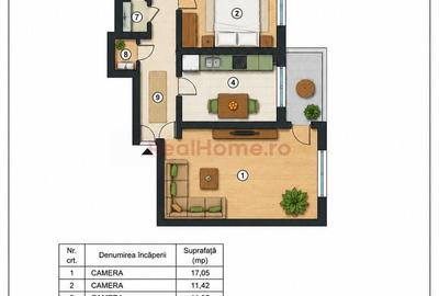 Apartament cu 3 camere decomandat în Titan - 2